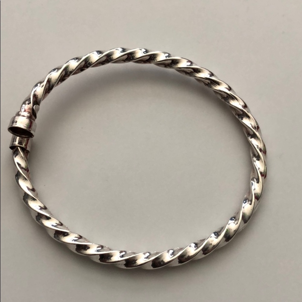 925 Silver Twisty Bangle